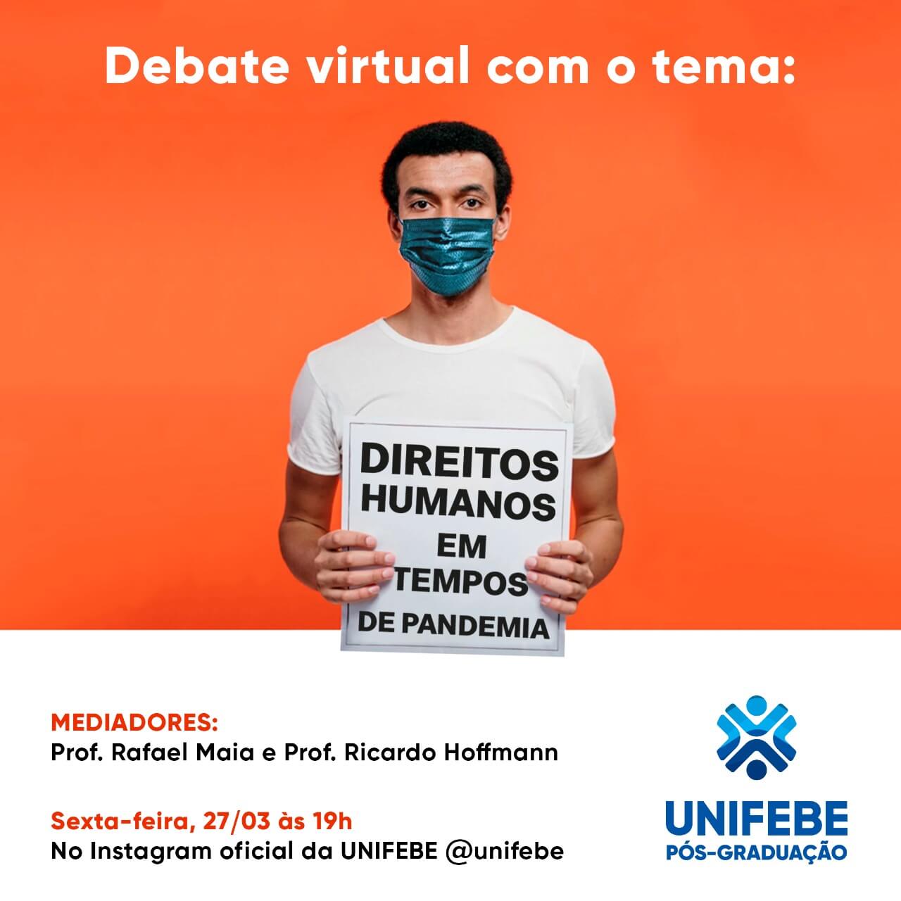 UNIFEBE promove debate virtual sobre Direitos Humanos em tempos de pandemia