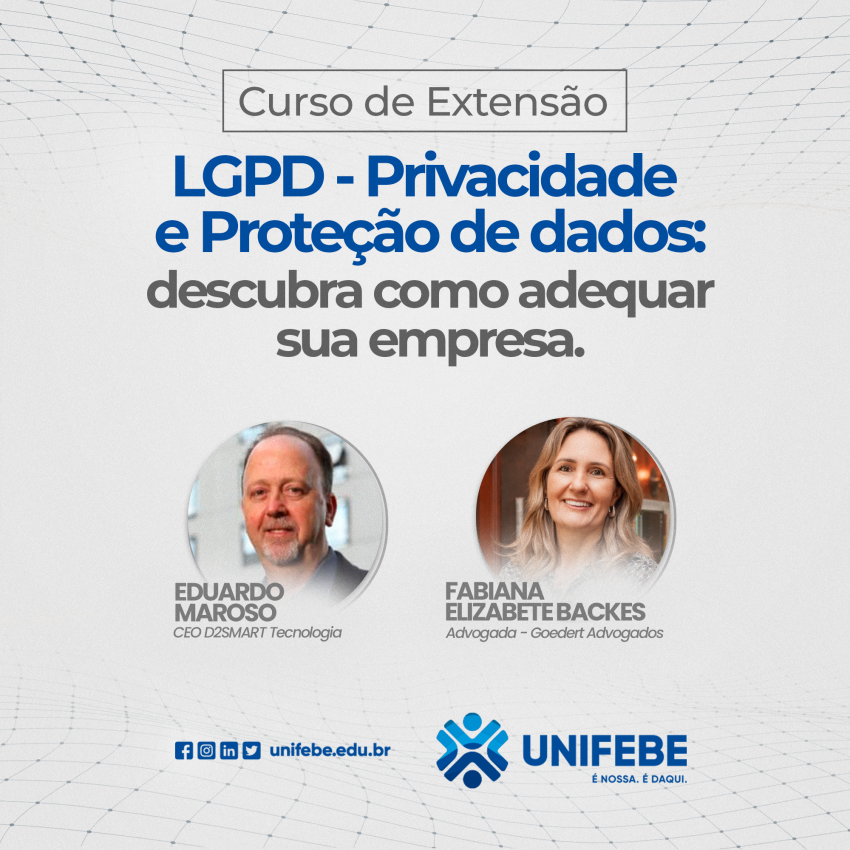 UNIFEBE promoverá curso sobre Lei Geral de Proteção de Dados