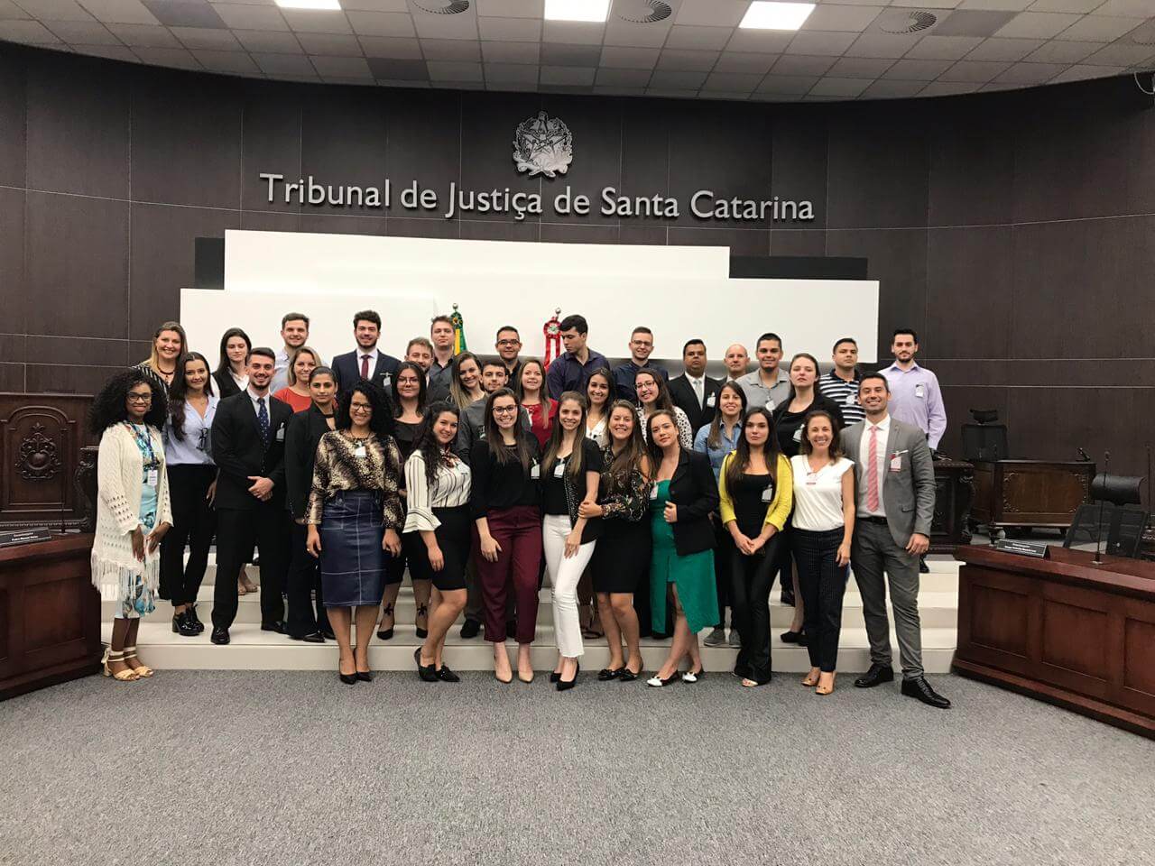 Alunos conhecem funcionamento do Tribunal de Justiça e da OAB de Santa Catarina