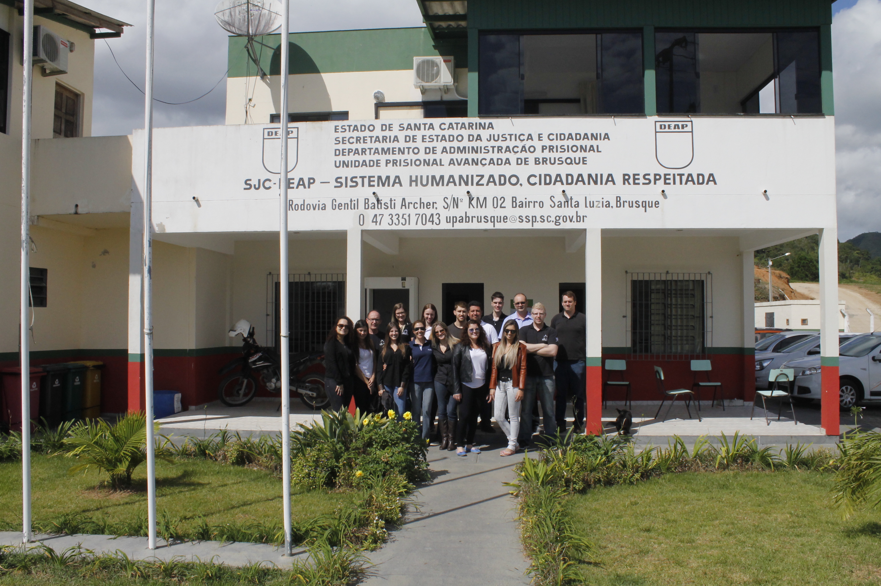 Estudantes de Direito visitam Unidade Prisional Avançada de Brusque