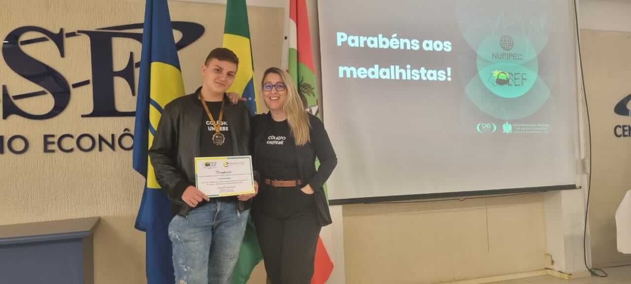 Aluno do Colégio UNIFEBE conquista medalha de bronze na Olímpiada Brasileira de Educação Financeira (OBEF)