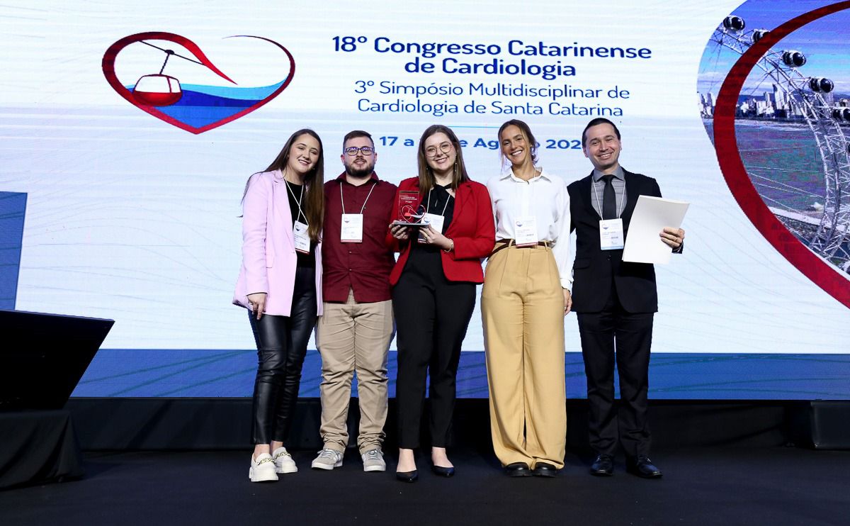 Liga Acadêmica de Cardiologia da UNIFEBE conquista 3º lugar no Desafio de Ligas do 18º Congresso Catarinense de Cardiologia