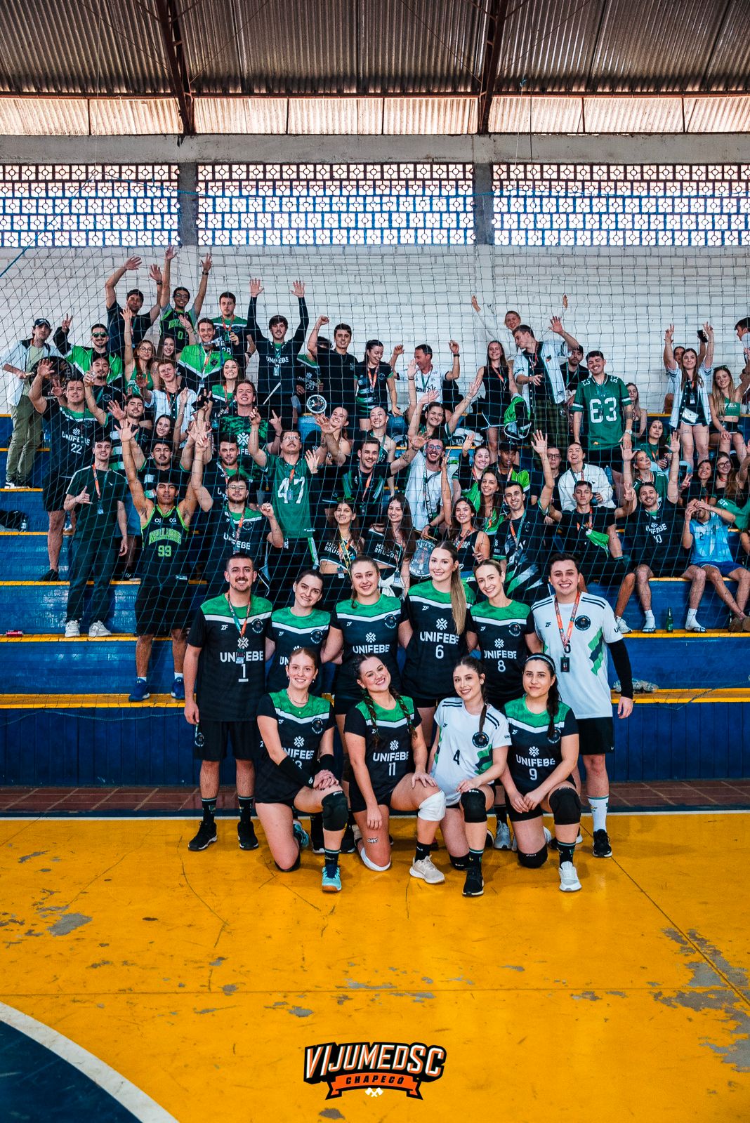 Associação Atlética Acadêmica de Medicina da UNIFEBE fica em 8º lugar nos Jogos Universitários de Medicina de Santa Catarina