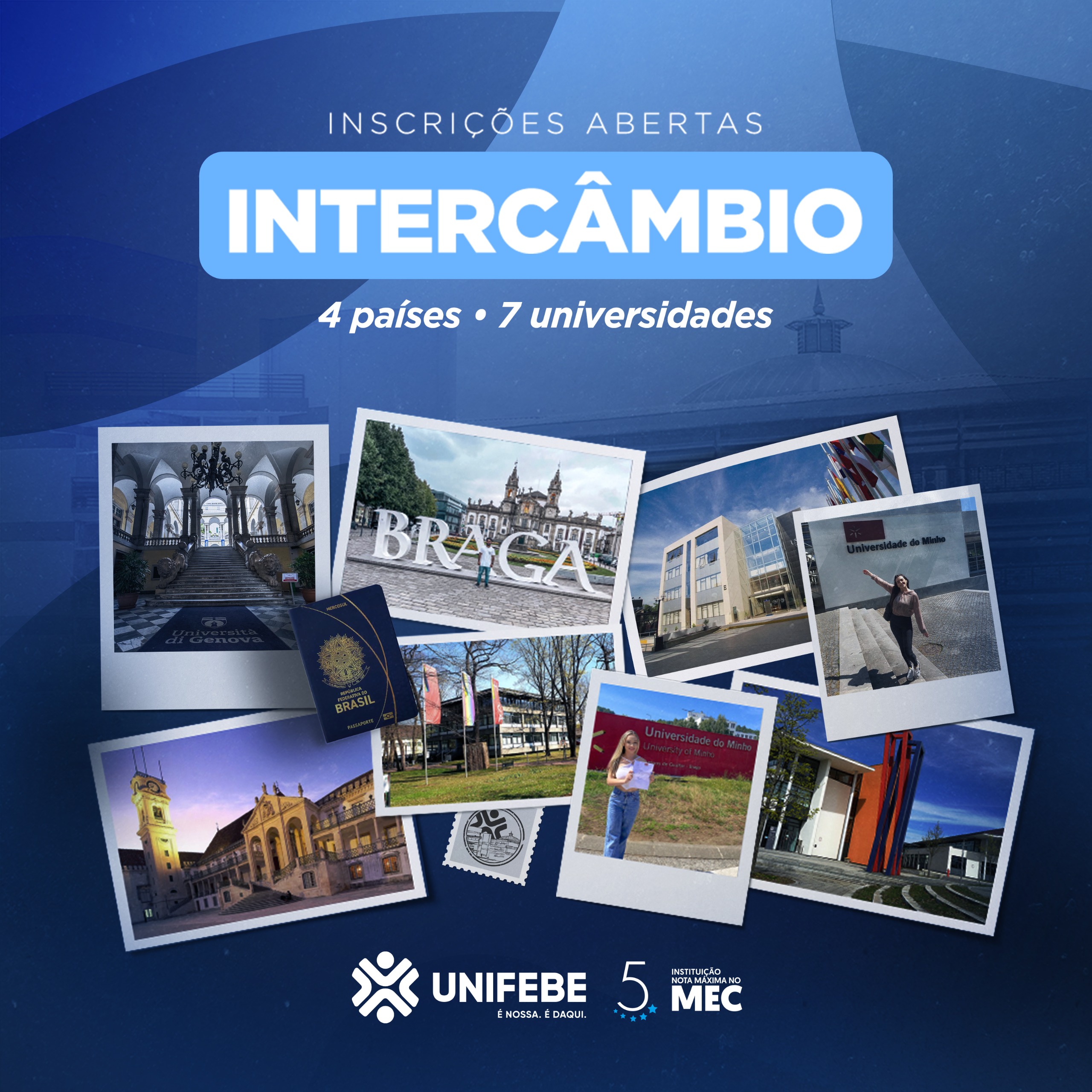 UNIFEBE abre inscrições para intercâmbios em universidades da América e Europa